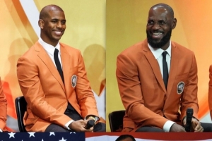 来自NBA官方的赞美！老詹&CP3已进名人堂 但依旧还是现役球员！